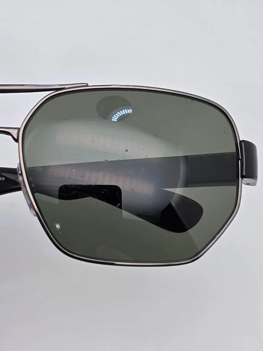 Ray-Ban RB3672 004/9A Gunmetal Frame Polarized G-15 Lens Aviator Sunglasses 60mm